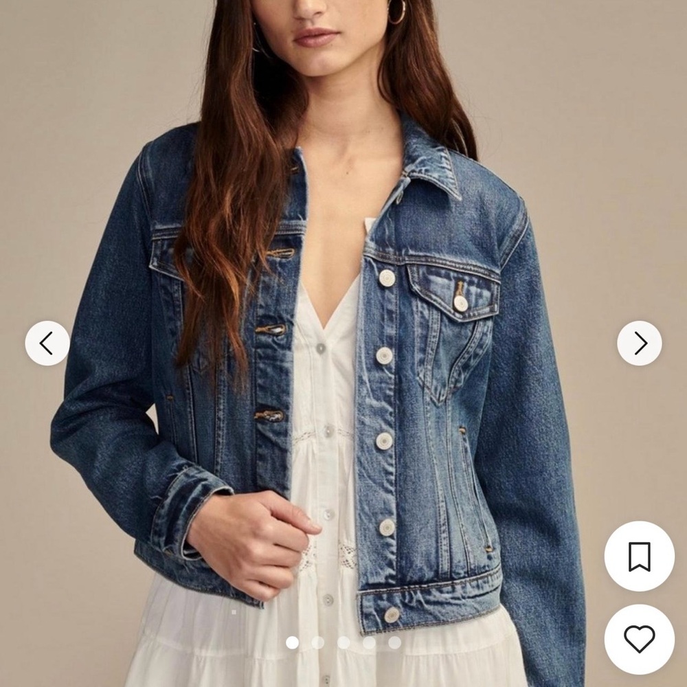 EUC❤️LUCKY❤️Classic Blue Denim Jacket Size L